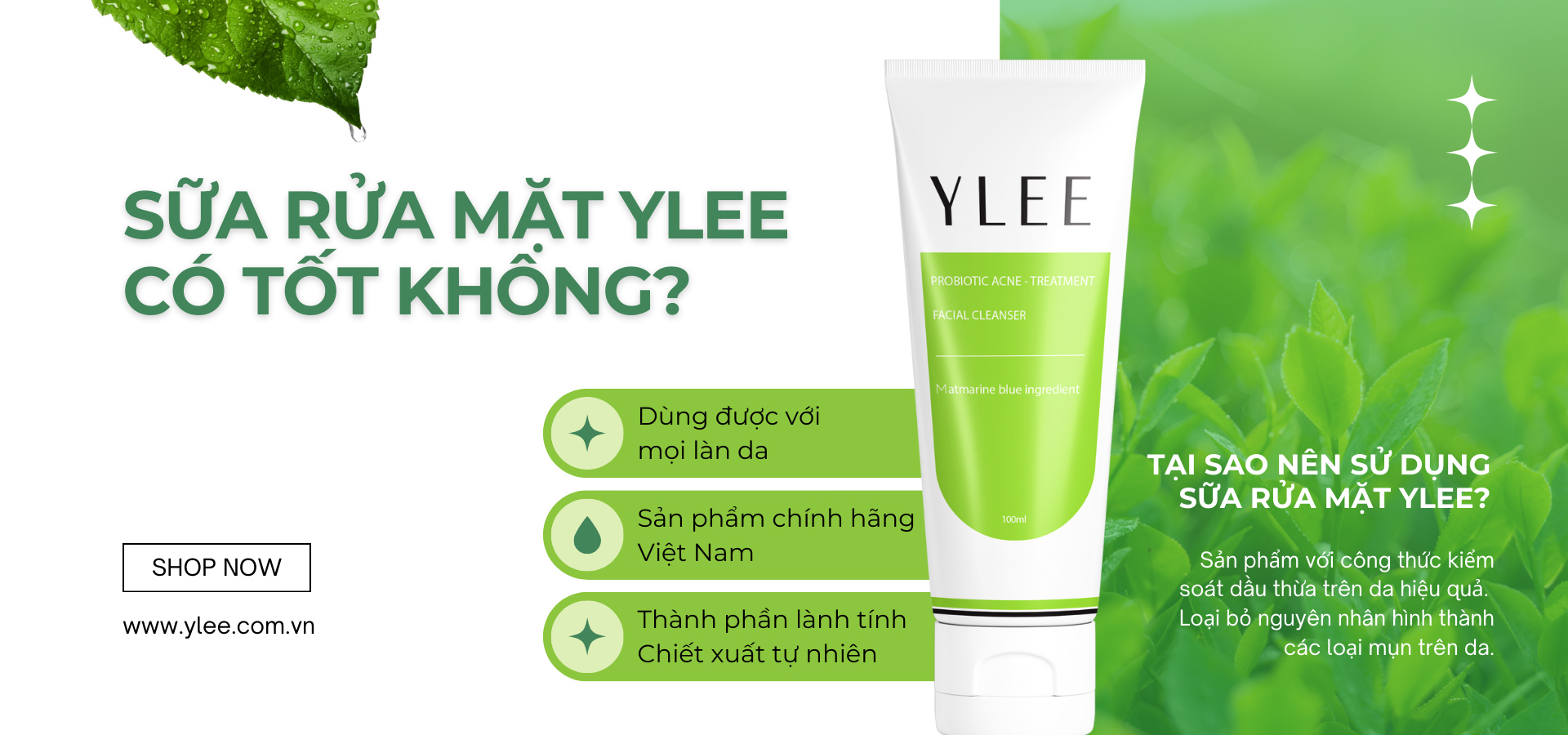 Sữa rửa mặt YLEE có tốt không? 